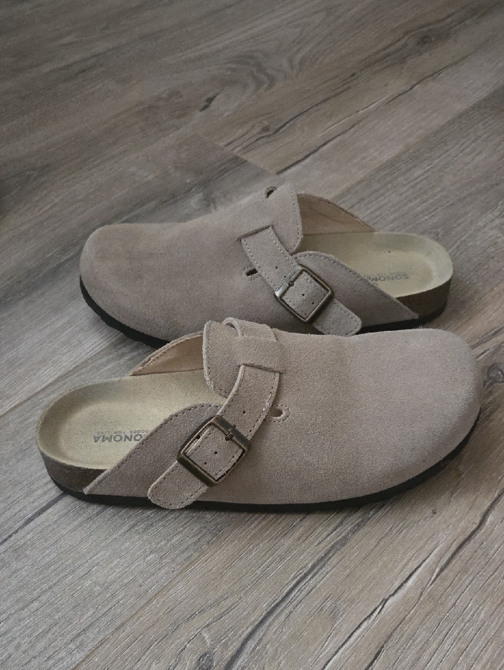 Sonoma Good For Life Waterford Taupe Suede Clogs